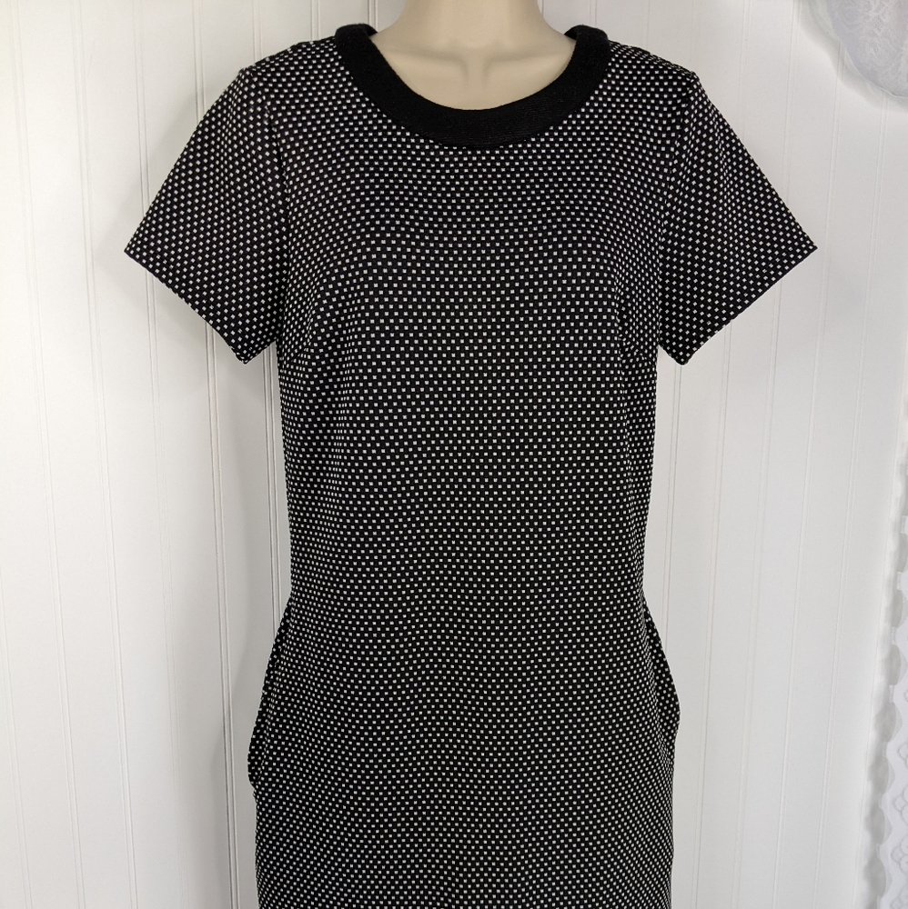 ESHAKTI Mini Polka Dot Shift Dress Sz 6 - Picture 2 of 13